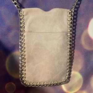 ✨5 for $20✨Taupe Faux Leather Phone holder purse